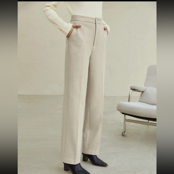SHEIN | Premium viscose relaxed fit suit pants - Picture 2 of 9